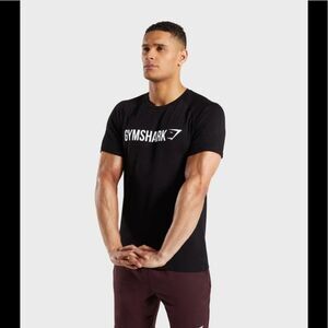 Gymshark Men's Black Logo T-Shirt Size Large